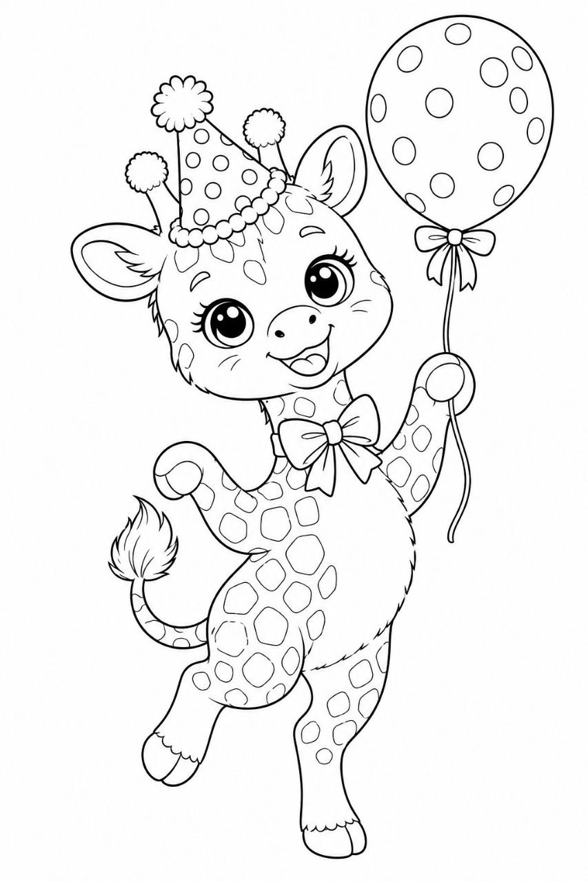 Giraffe coloring page