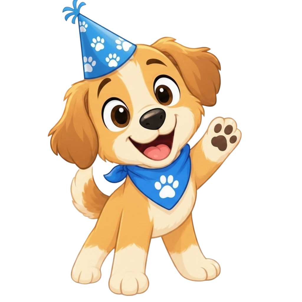 PAWS UP! puppy character preview