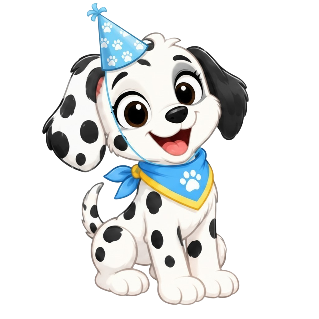 PAWS UP! individual PNG puppy character preview