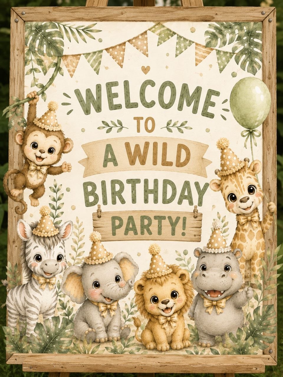 Safari Birthday Party Decoration Kit preview
